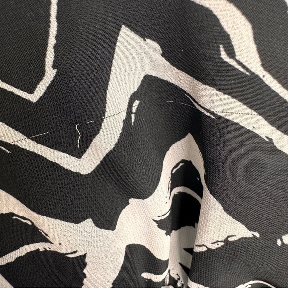 Addition Elle Black & White Abstract Print Midi Dress Size 18 - Picture 6 of 13